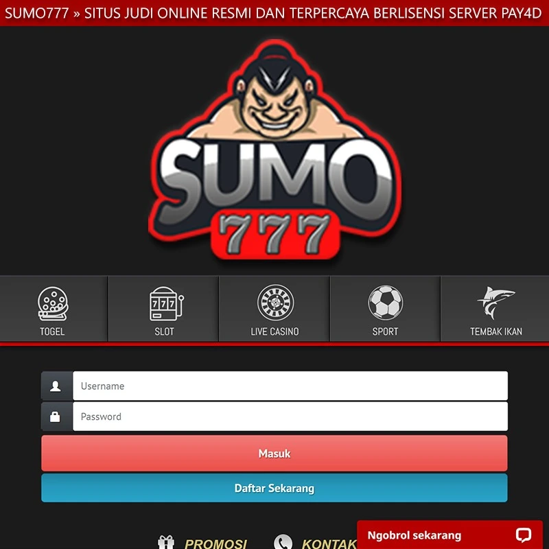 SUMO777: Link Situs Slot Online Gacor Hari Ini Indonesia Gampang Menang Anti Rungkad