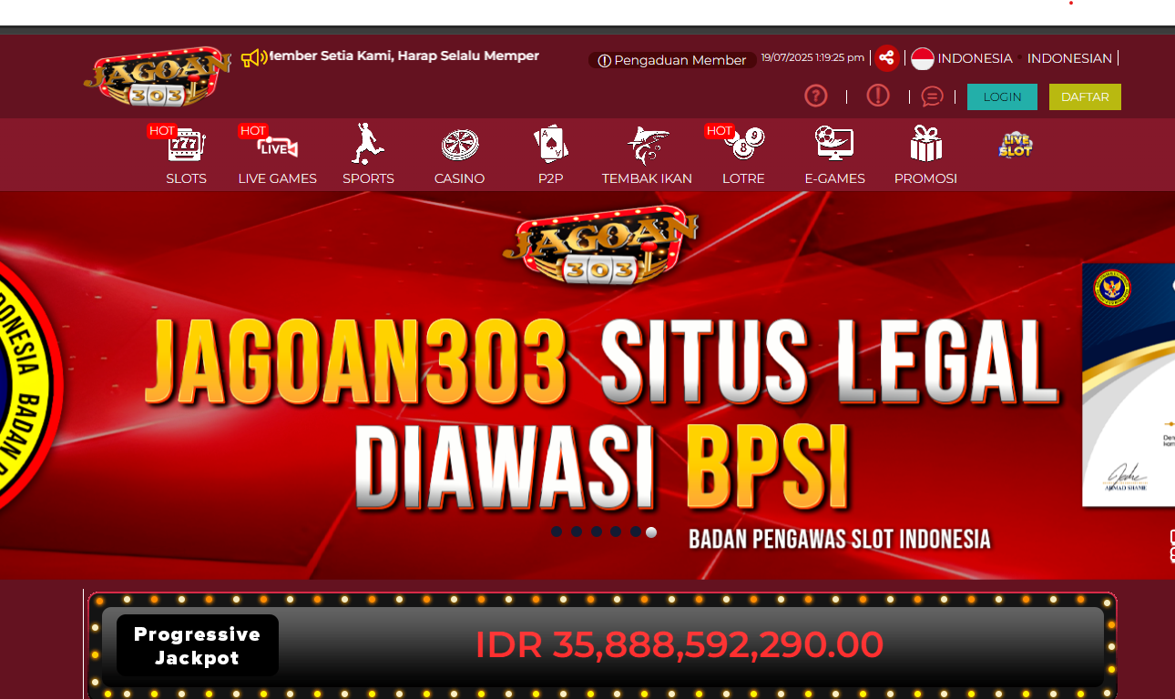 JAGOAN303 > Login Slot Online Provider Onix Resmi Indonesia